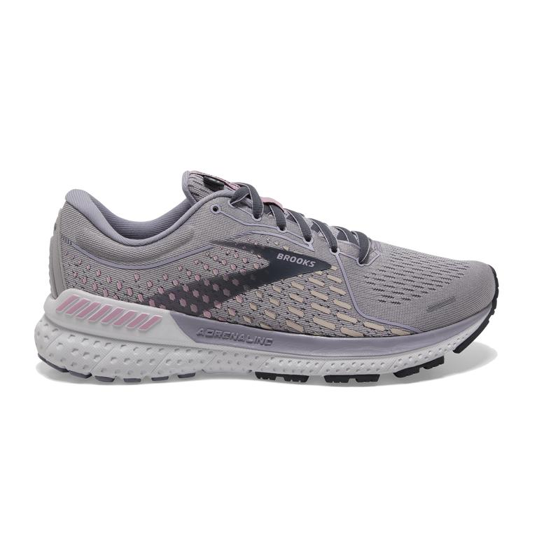 Brooks Adrenaline GTS 21 Road Running Shoes - Women's - Iris/Lilac Sachet/Ombre Blue/Grey (46298-FIC